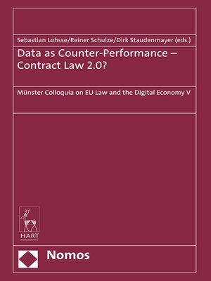 cover image of Data as Counter-Performance--Contract Law 2.0?